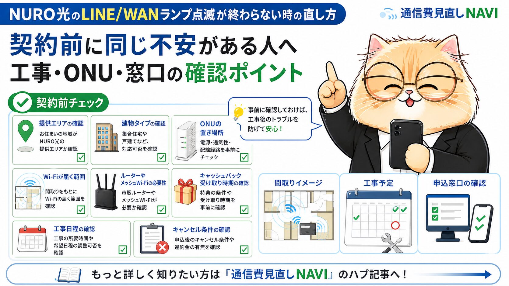 NURO光のLINE/WANランプ点滅対処法 H2要約画像 09