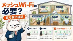 メッシュWi-Fiが必要な家と買う前の確認手順