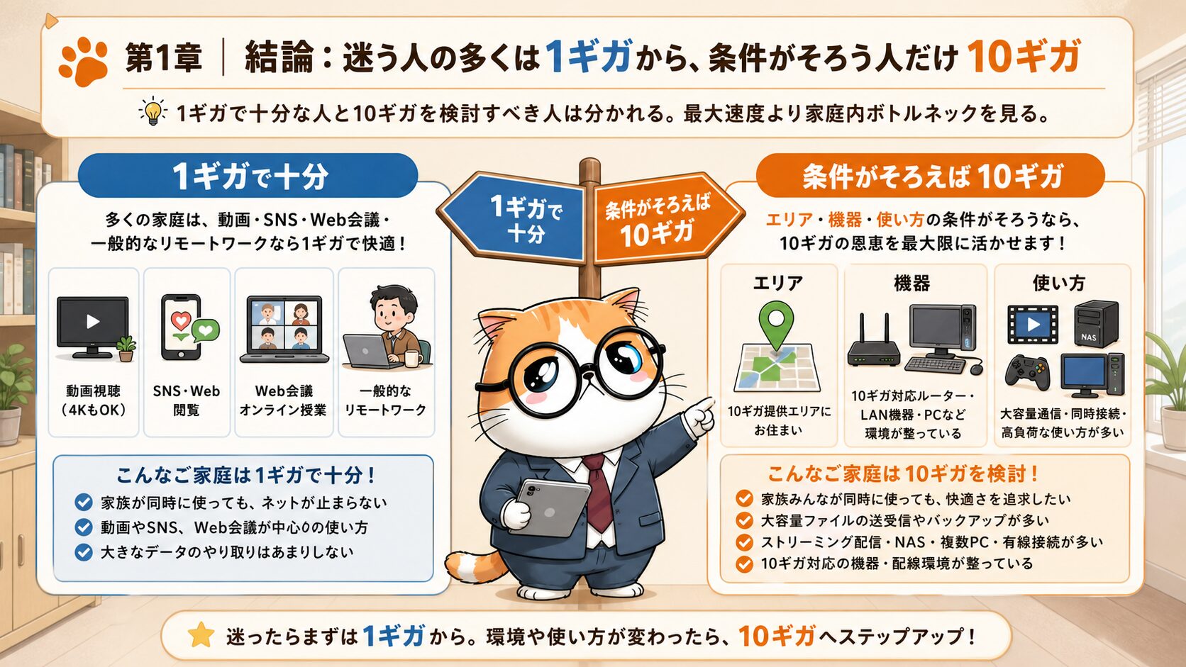 ドコモ光10ギガと1ギガを料金エリア機器で選ぶ