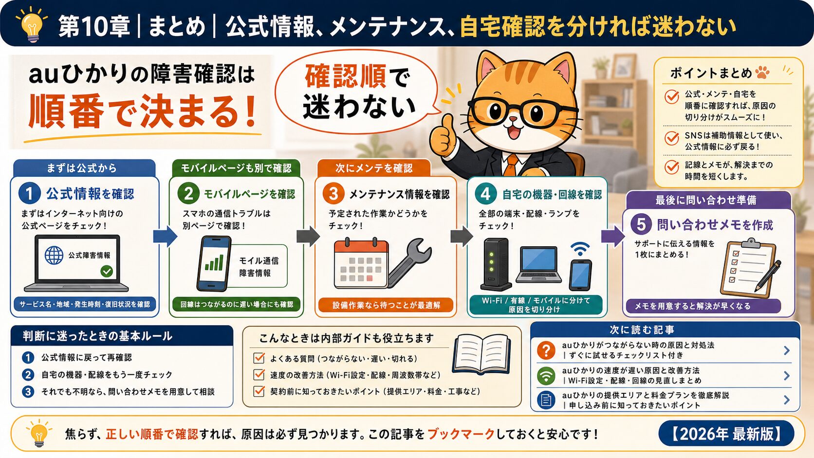 auひかり障害情報の確認手順を公式情報から自宅確認までまとめる