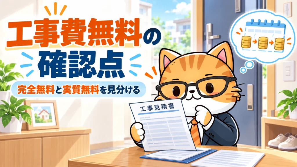工事費無料の確認点。完全無料と実質無料を見分ける