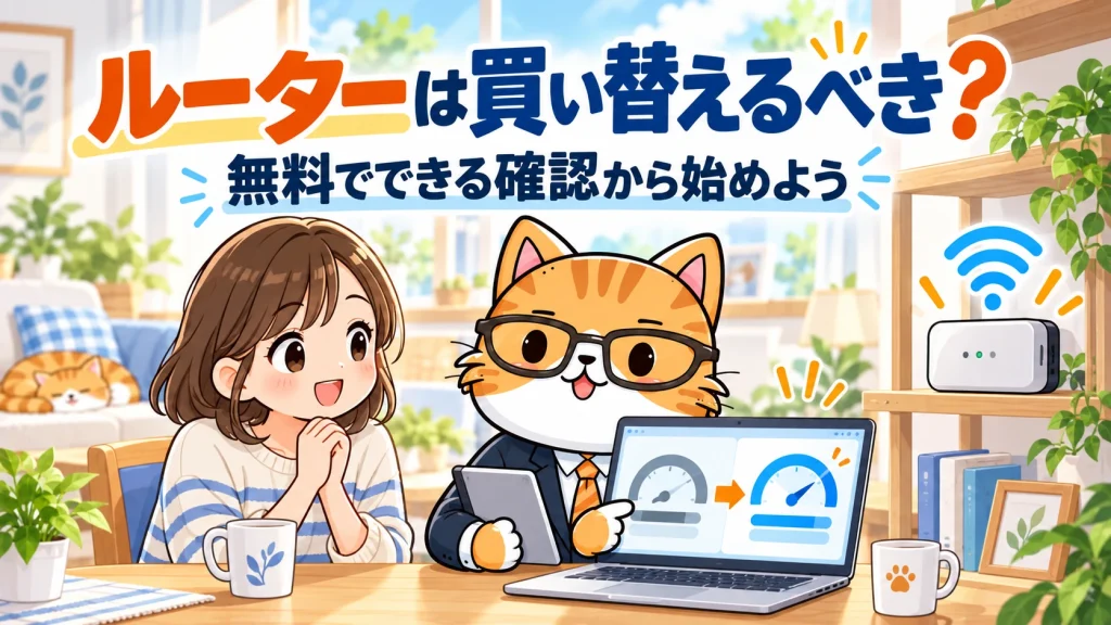 ルーターは買い替えるべき？。無料でできる確認から始めよう